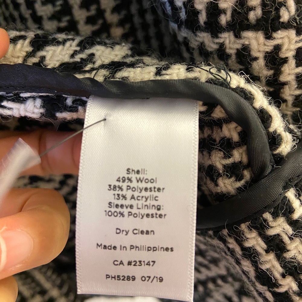 Talbots wool blend coat